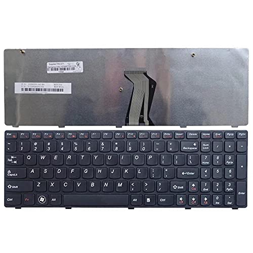 WISTAR Laptop Keyboard Compatible for Lenovo IdeaPad G580 G580A G585 G585A E1-1200 Z580 Z585 Z585A N580 N585 P580 P585 V580 V580A V585 V585A Series